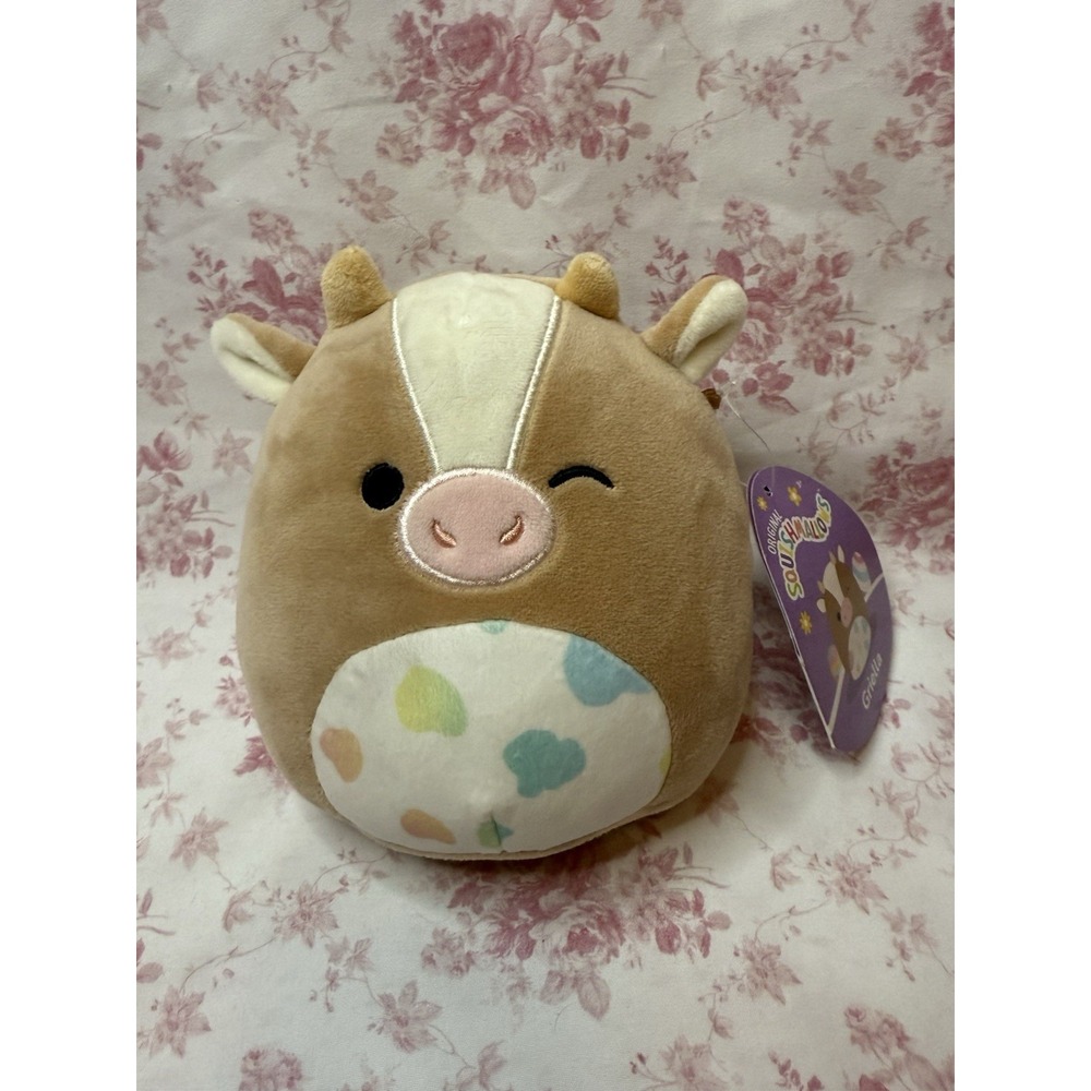 Squishmallows Griella Cow Plush 6" Easter Edition Stuffed Animal